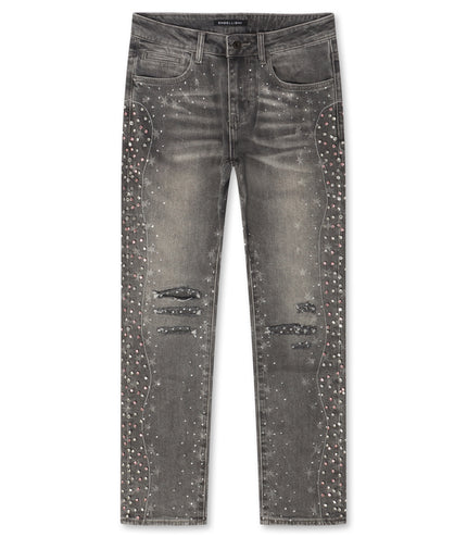 Embellish Elias Rhinestone Jeans - Vintage Wash