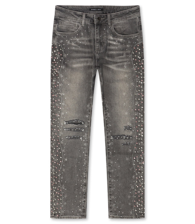 Embellish Elias Rhinestone Jeans Vintage Wash Denim Exchange