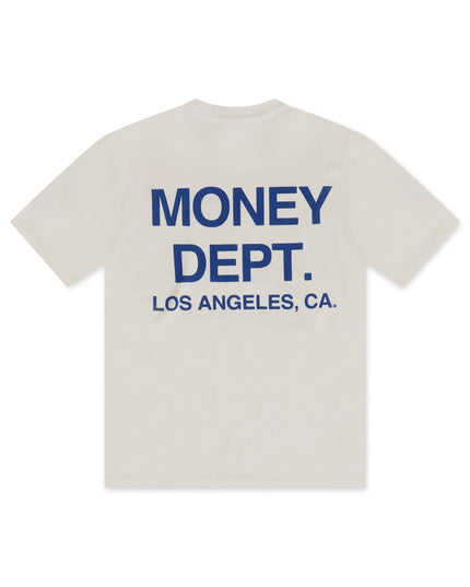 MONEY DEPT. LOS ANGELES HEAVYWEIGHT TEE - CREAM/BLUE