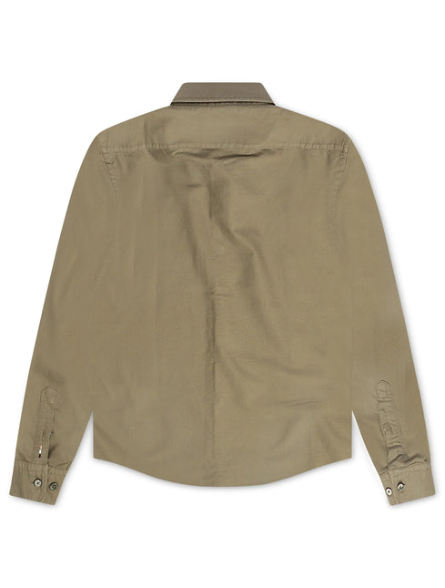 Hugo Boss Roan Button-Up Long Sleeve - Olive