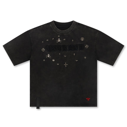 Smugglers Moon Chain Detail Knit Top - Black Acid