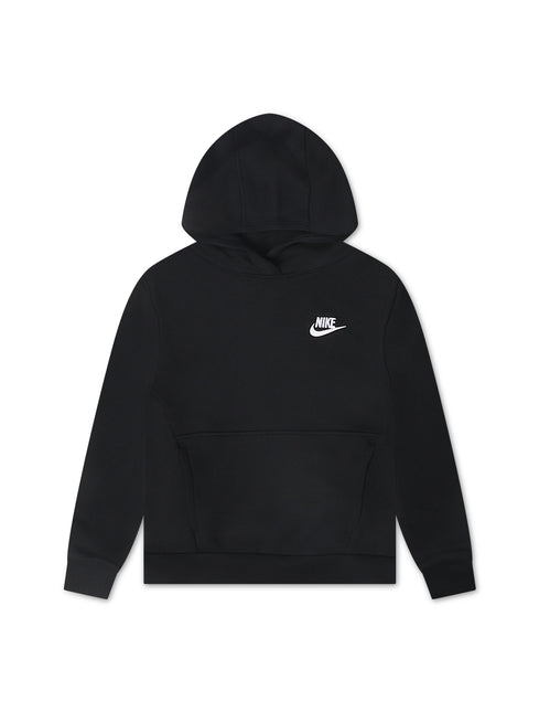 Nike Big Kids Sportswear Club Hoodie - Fleece Black/White