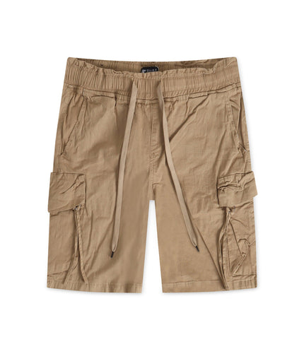 WAIMEA PULL ON CARGO SHORTS - KHAKI WAIMEA