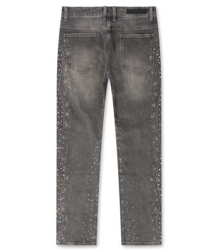 Embellish Elias Rhinestone Jeans - Vintage Wash