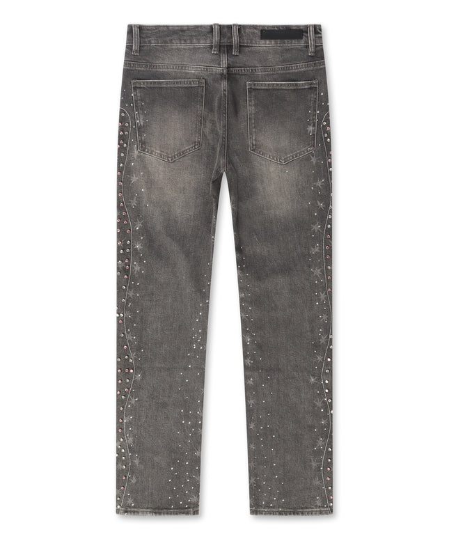 Embellish Elias Rhinestone Jeans - Vintage Wash