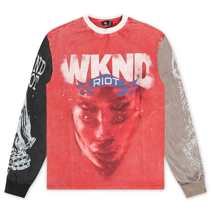 WKND Riot Face Long Sleeve - Red