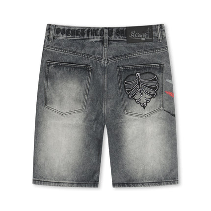 Sugarhill Sunshine Jorts - Grey Wash