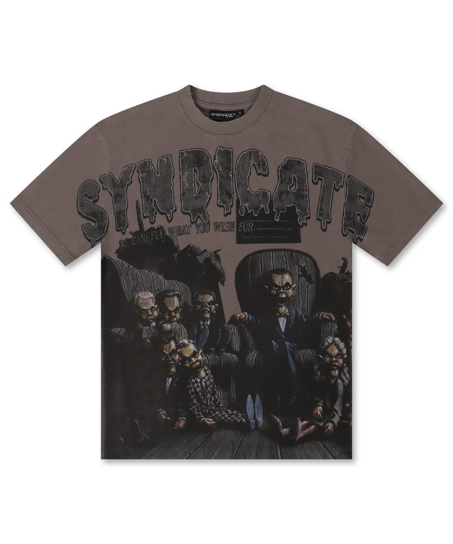 The Syndicate Wishes Tee - Grey Wash