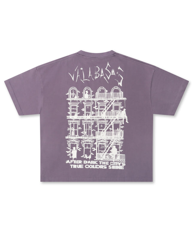 Valabasas Reveal Boxy Oversized Tee - Purple
