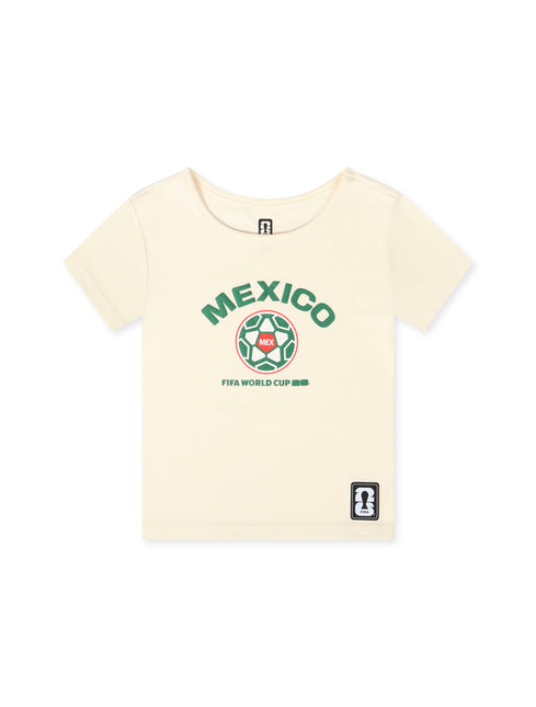Fifa WC26 Womens Mexico Baby Tee - Cream