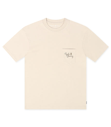 Psycho Bunny Desert Relaxed Pocket Tee - Natural Linen