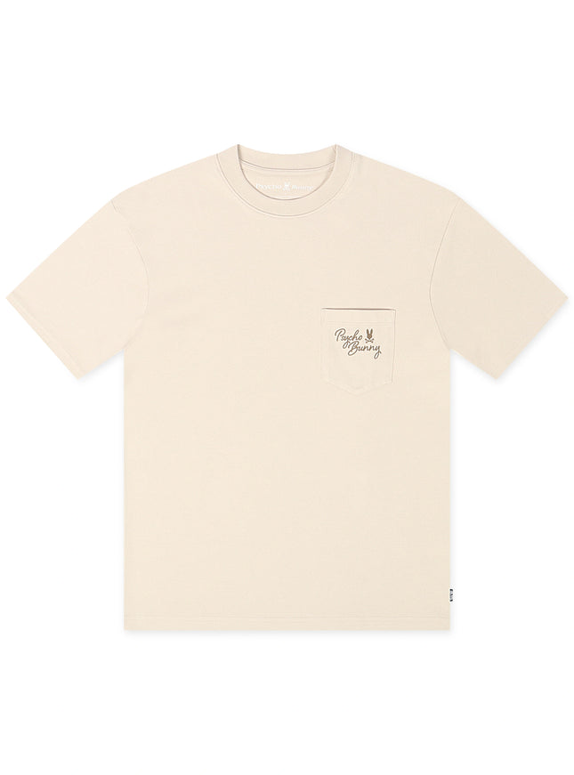 Psycho Bunny Desert Relaxed Pocket Tee - Natural Linen