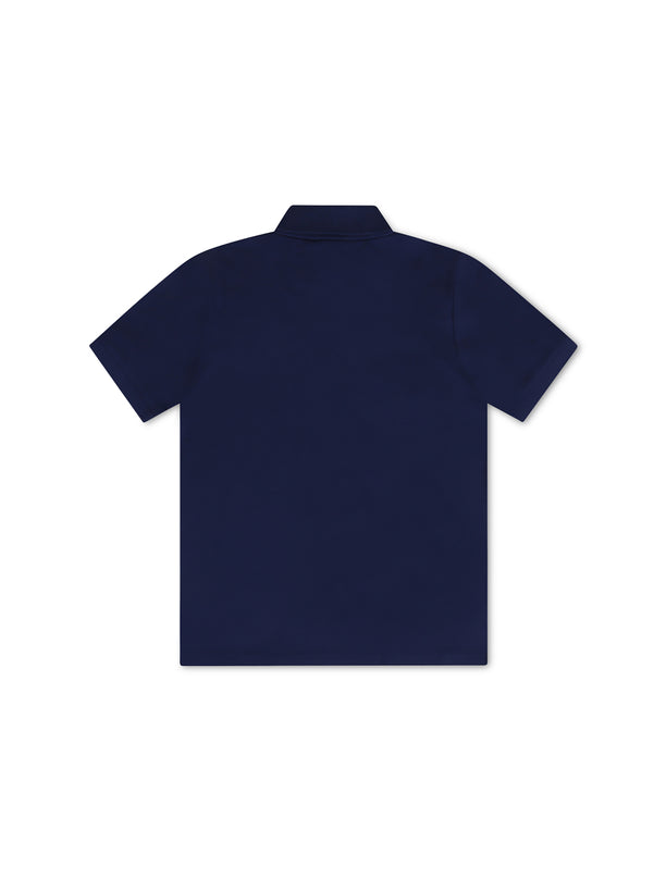 Hugo Kids Logo Print Polo - Navy