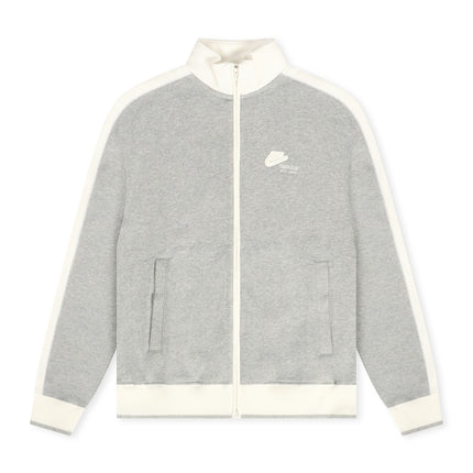 Nike Womens Studio Fleece Run Club Track Jacket - Heather Grey