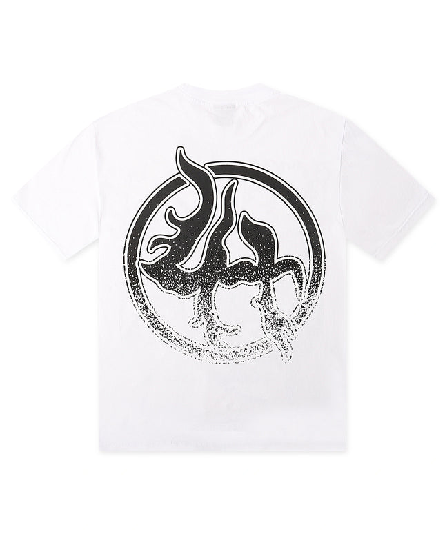 Lost Hills Inferno Skull Tee - White