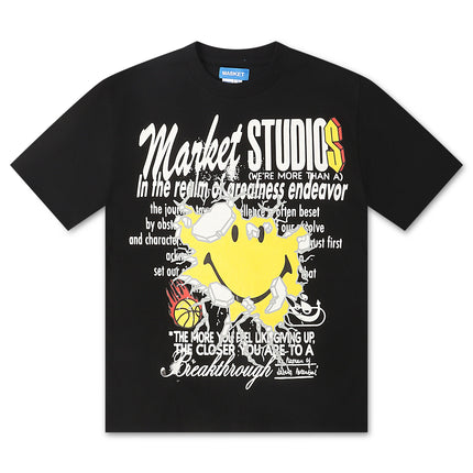 Market Studios Smiley Greatness Tee - Black