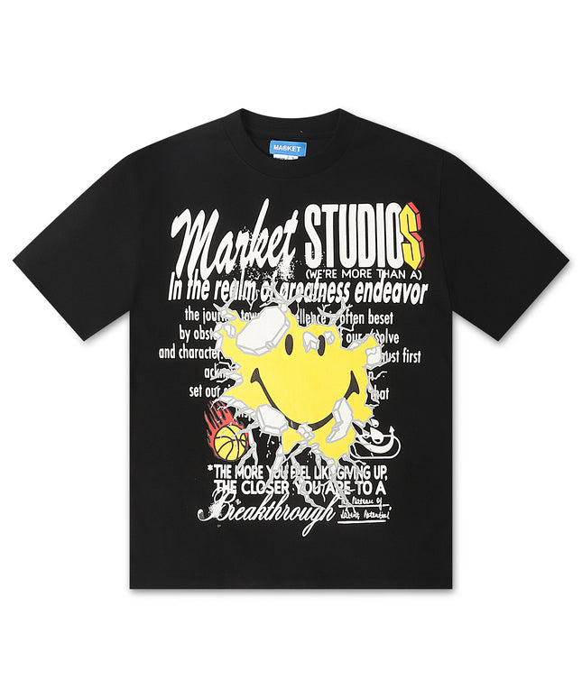Market Studios Smiley Greatness Tee - Black