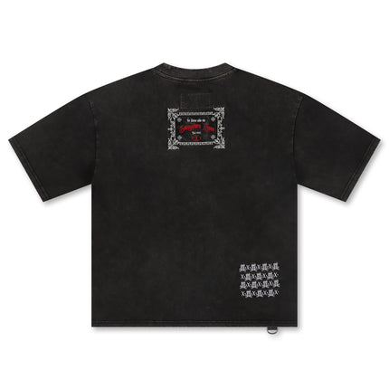 Smugglers Moon Chain Detail Knit Top - Black Acid