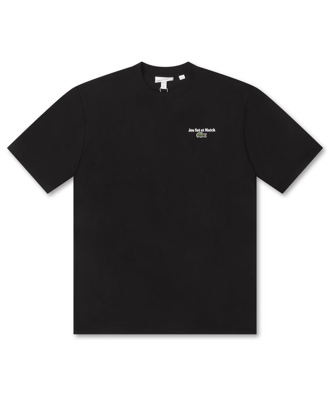 Lacoste Loose Fit Heavy Jersey Tee - Black