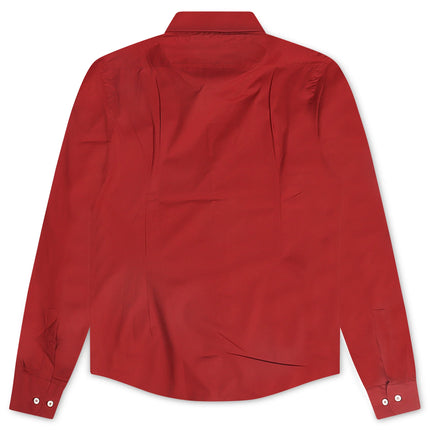 Hugo Boss Hank Button-Up Long Sleeve - Red