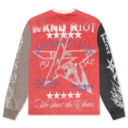 WKND Riot Face Long Sleeve - Red