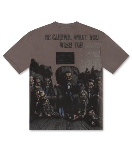 The Syndicate Wishes Tee - Grey Wash