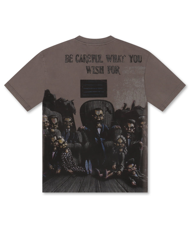 The Syndicate Wishes Tee - Grey Wash