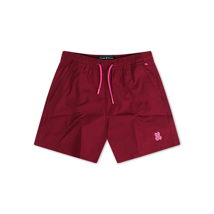 Psycho Bunny Kids Palmview Hydrochromic Swim Trunk - Crimson