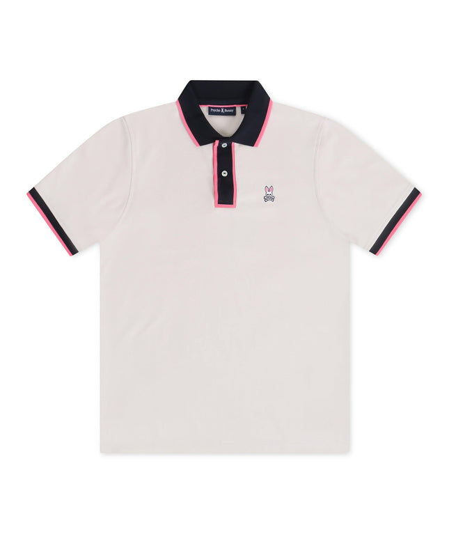 PSYCHO BUNNY WESTBURY PIQUE POLO - NATURAL LINEN PSYCHO BUNNY