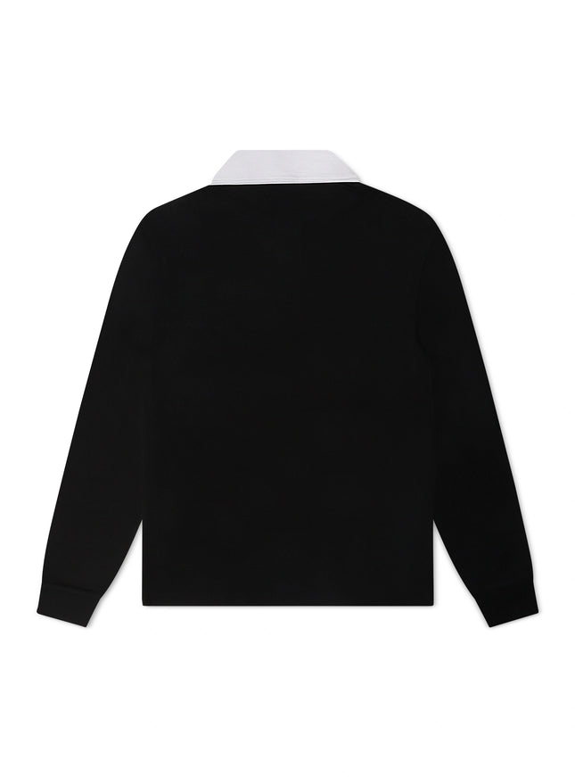 Psycho Bunny Kids Enzo Long Sleeve Rugby Tee - Black/Green - denim exchange