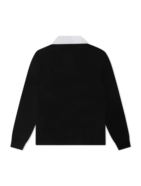 Psycho Bunny Kids Enzo Long Sleeve Rugby Tee - Black/Green - denim exchange