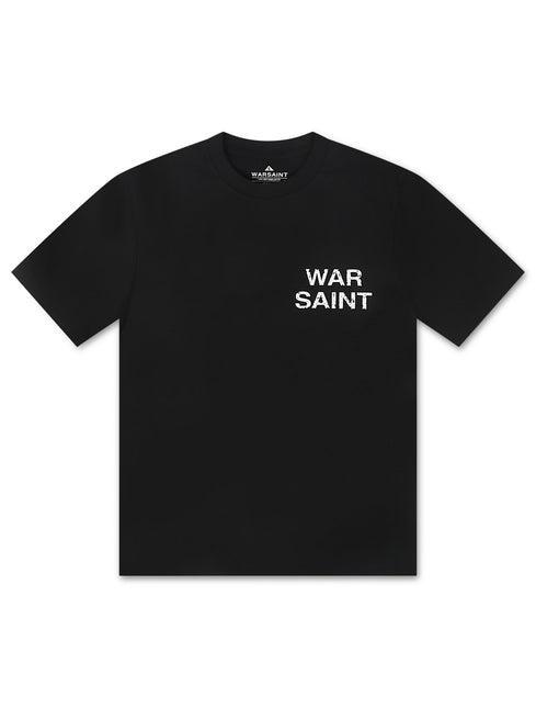 Warsaint LA Script Tee - Black/White