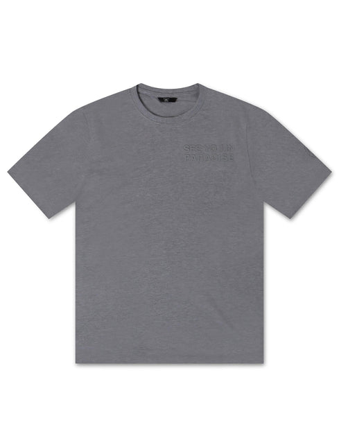 Jordan Craig Paradise Block Letter Tee - Heather Grey - Denim Exchange 