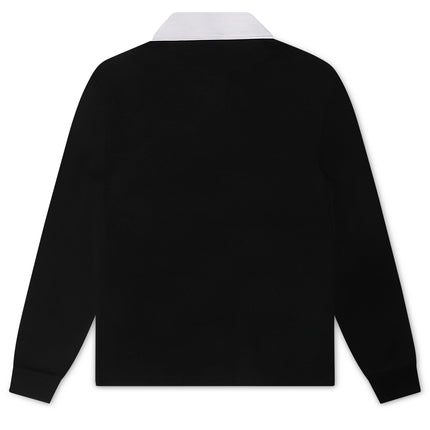 Psycho Bunny Mens Enzo Long Sleeve Rugby Tee - Black/Green - denim exchange