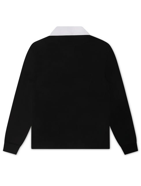 Psycho Bunny Mens Enzo Long Sleeve Rugby Tee - Black/Green - denim exchange