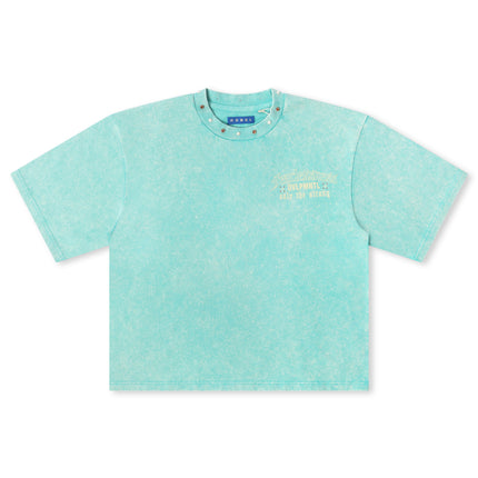 Rebel Denim Fearlesness Cropped Tee - Sage - Denim Exchange