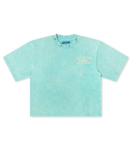 Rebel Denim Fearlesness Cropped Tee - Sage