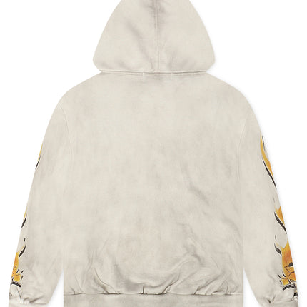 Majestik Mens Skull Tapestry Hoodie - Off White