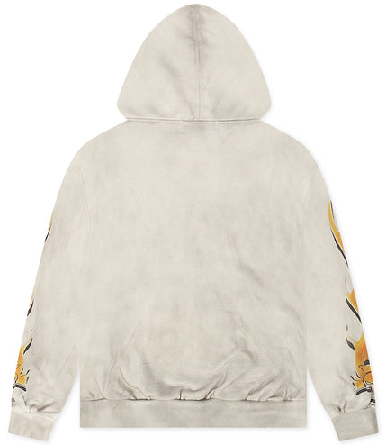 Majestik Mens Skull Tapestry Hoodie - Off White