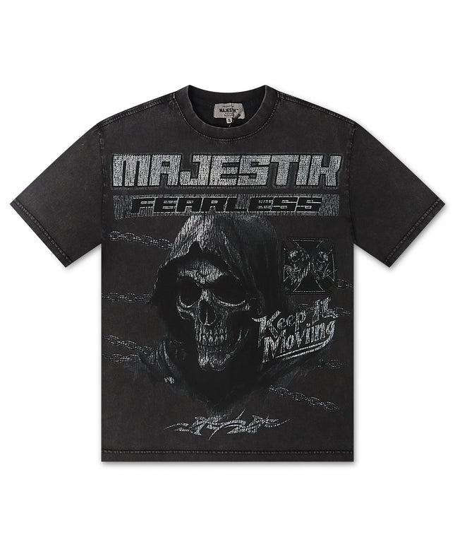 Majestik Keep it Movin Garment Dyed Tee - Black
