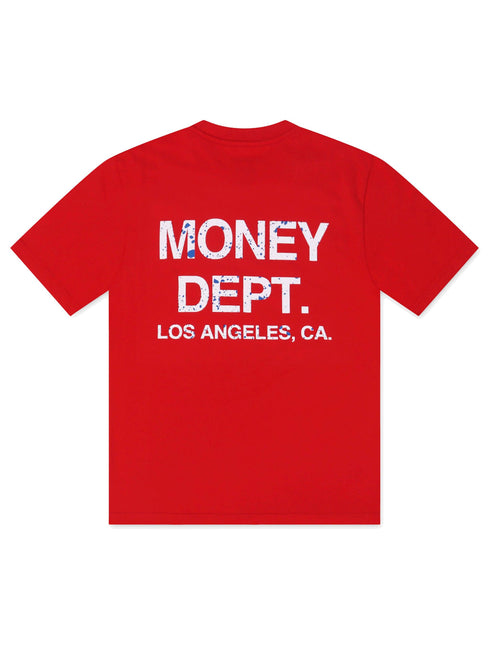 Money Dept. Los Angeles Heavyweight Tee - Red/White/Blue Oreo - Denim Exchange 