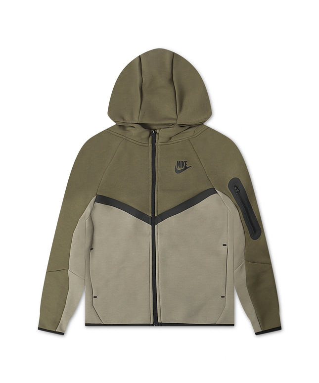 Nike Big Kids Sportswear Tech Fleece Jacket - Medium Olive