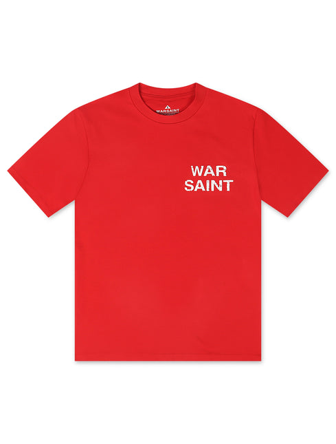 Warsaint LA Script Tee - Red/White