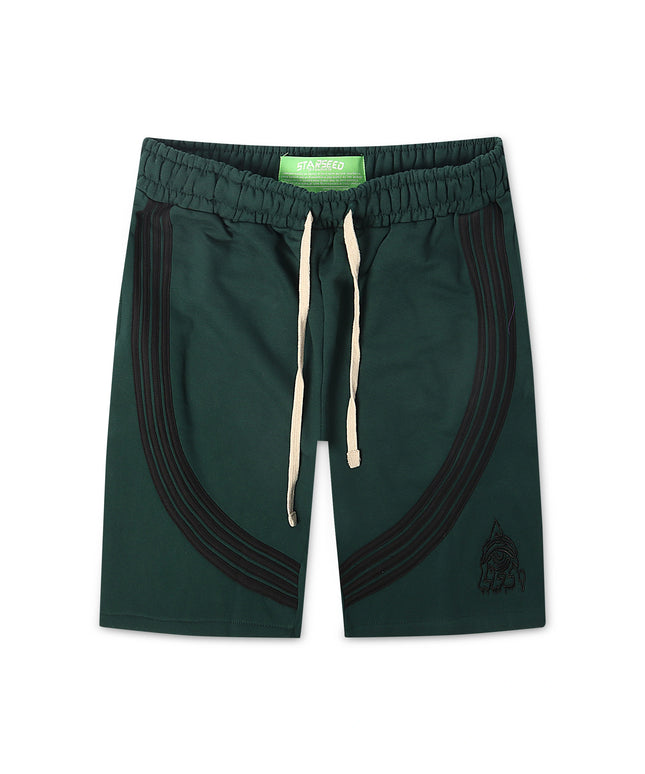 Starseed French Terry Shorts - Forest/Brown