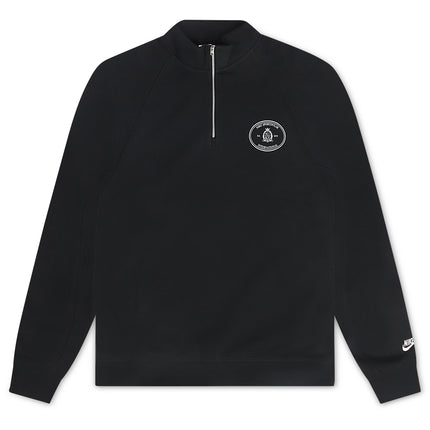 Nike Mens Club 1/2 Zip Fleece Top - Black
