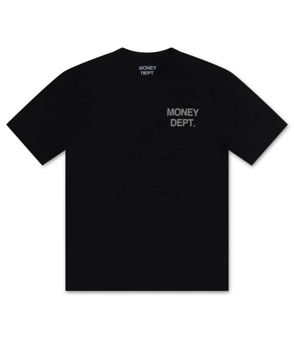 Money Dept. Los Angeles Heavyweight Tee - Black/Light Grey