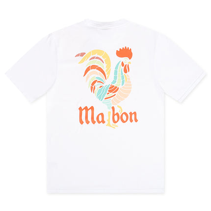 Malbon Bermuda Rooster Tee - White