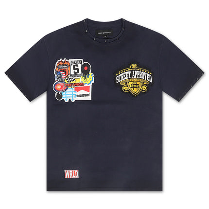 Street Approved Stay Solid Tee - Navy
