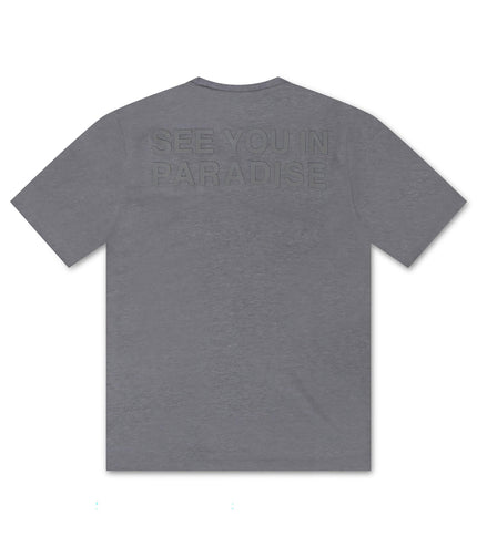 Jordan Craig Paradise Block Letter Tee - Heather Grey - Denim Exchange 