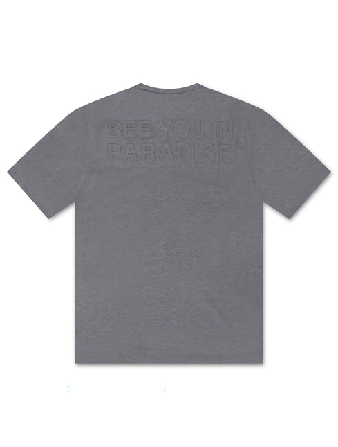 Jordan Craig Paradise Block Letter Tee - Heather Grey - Denim Exchange 